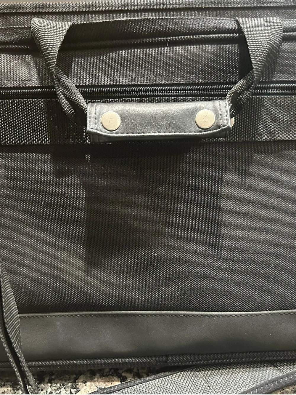 Dell Black Laptop Bag with Front Zip Pocket